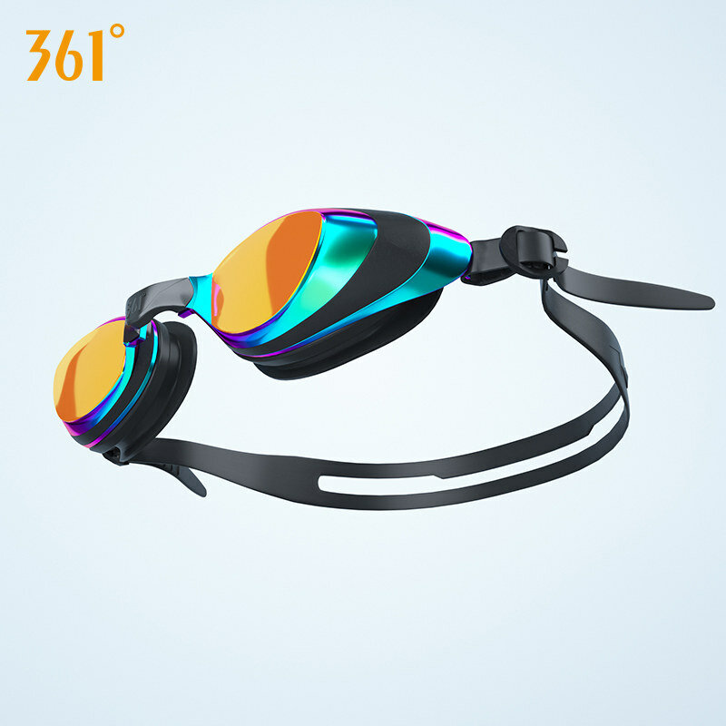 Gafas de natación con espejo para hombre y mujer, lentes de protección para piscina, antiniebla, impermeables, color rosa, 361