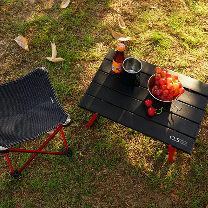 Mini mesa de centro dobrável para acampamento, mesa de café dobrável para jardim, barraca, cama e computador