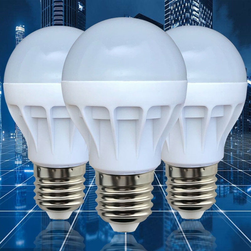 3 sztuk/partia LED E27 E14 żarówka LED lampa AC 220V 5W 7W 9W 12W 15W zimno/ciepły biały Lampada LED Spotlight lampa stołowa lampy światła
