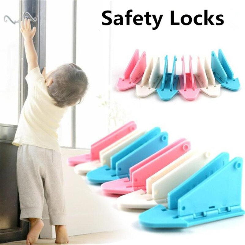 5PCS Safety Locks Baby Kids Safety Protection Guard Sliding Door Window Stopper Limiter Blocker Security Lock Latch Stoper Baby