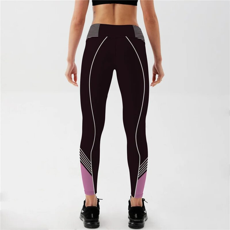 FJJG-Leggings de grande taille pour femmes, pantalon de fitness à compression décontractée, long, taille haute
