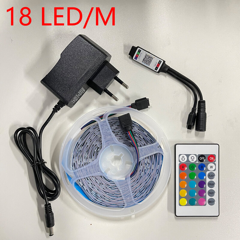 Diody na wstążce LED Luces Bluetooth sterowanie przez WIFI Luz RGB 5050 16.4 - 98.4 Pies Fita dla Para Habitacion sypialnia Party TV dekoracji
