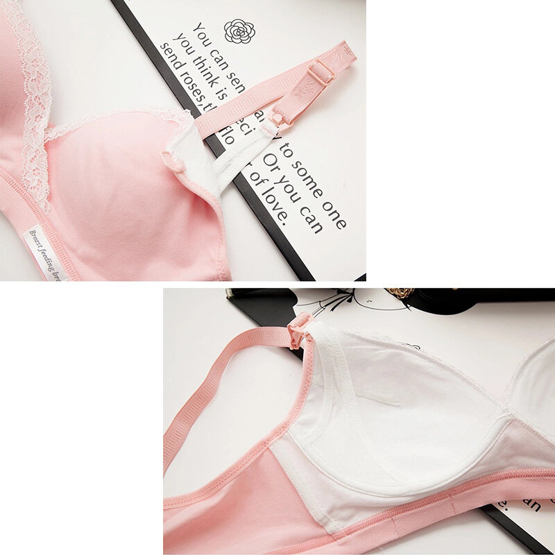 Wirefree odzież pielęgniarska bawełniany biustonosz do karmienia piersią dla kobiet w ciąży ciąża bielizna do spania Soutien Gorge
