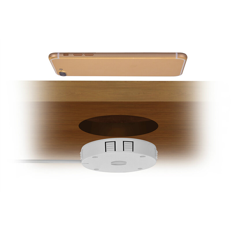 QI Invisible Wireless Charger Table Charging Pad Furniture Table Embedded For IPhone11 Xiaomi Easy Installation Convenient