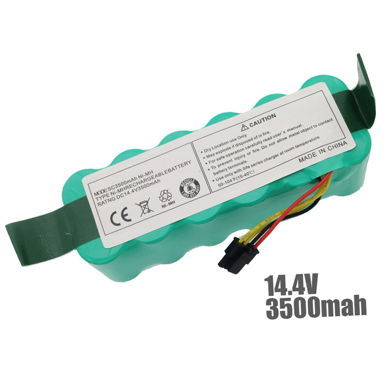 Batterie NI-MH 14.4V 3500mAh pour aspirateur Ecovacs Mirror X500 X580 X600, 7 pièces
