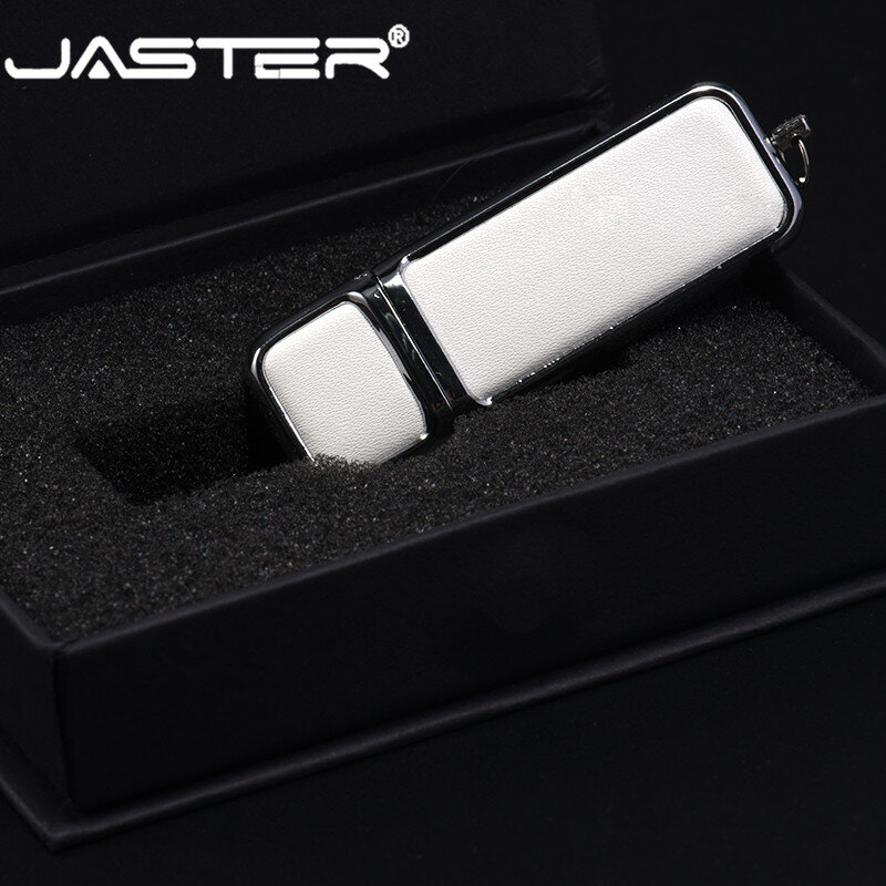Jaster Custom Logo Kleur Print Lederen Usb 2.0 Memory Sticks Flash Drive Pen Drive 64Gb 32Gb 16Gb 8Gb 4Gb Bedrijf Gift