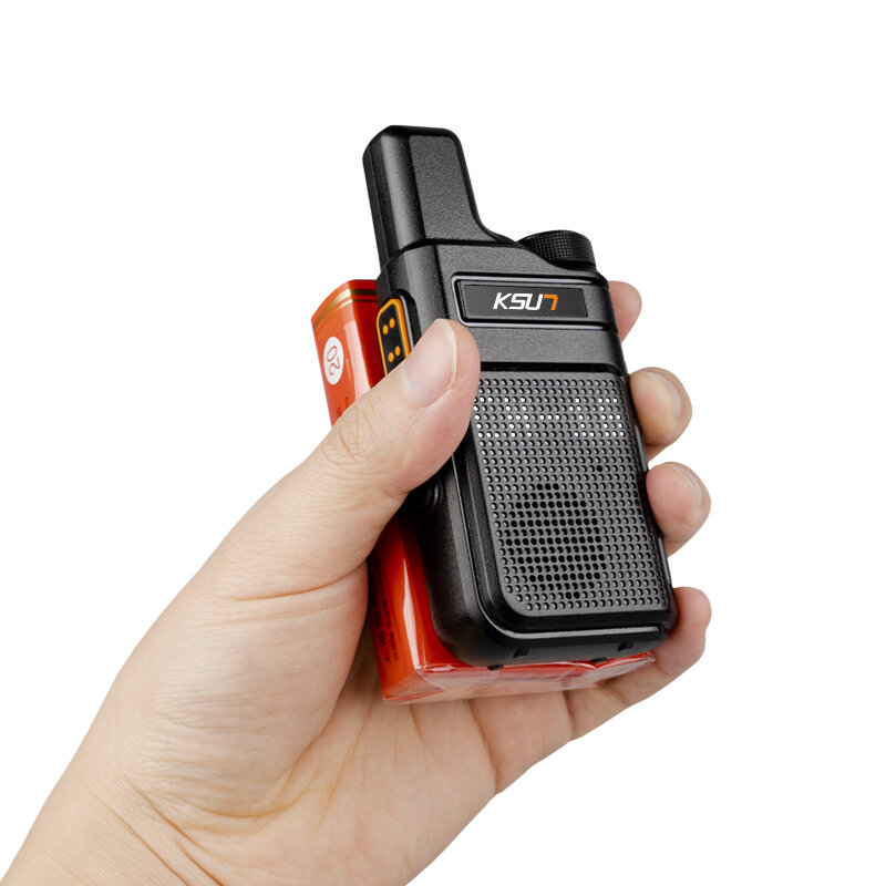 KSUN X-M6 Mini двухсторонняя радиостанция FRS PMR 446 Walkie Talkie, профессиональная портативная небольшая радиостанция, коммуникатор, приемопередатчик, 1 ...