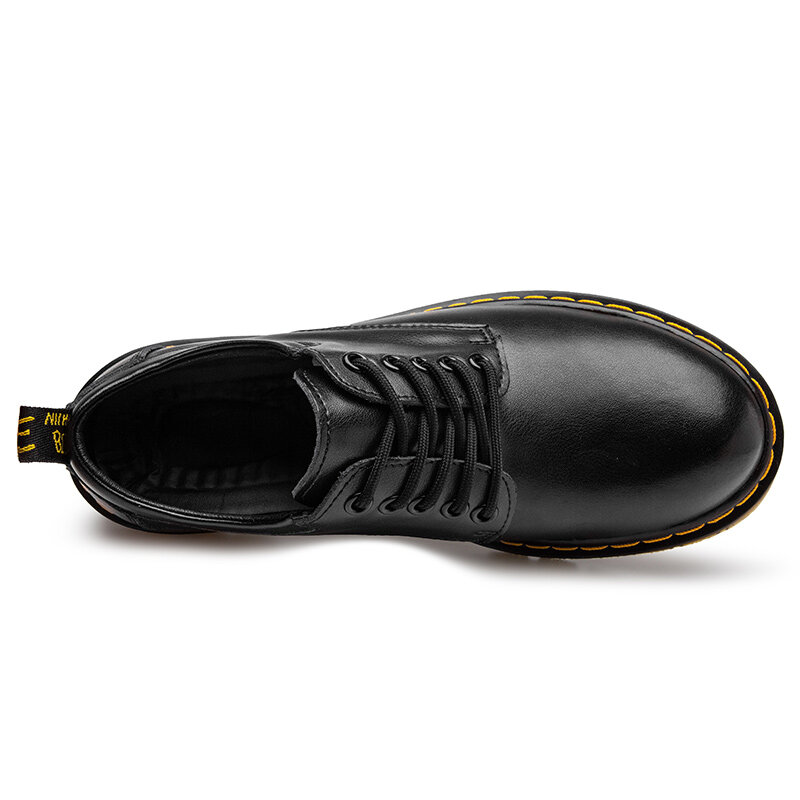 Мужская обувь из натуральной кожи мужские ботинки Doc ботинки «Мартенс»; Мужские зимние 1460 Зимние Мужская обувь в байкерском стиле; Ботильон...