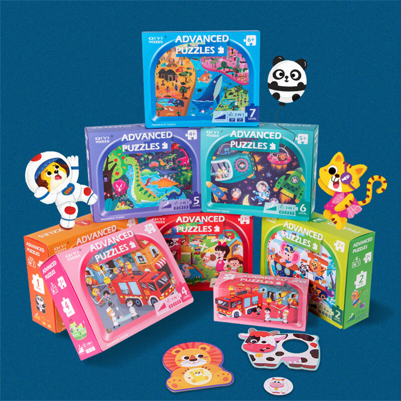 Kinder Erweiterte Jigsaw Puzzle Spielzeug Montessori Puzzle Spiel Frühe Pädagogische Jigsaw Baby Frühen Gehirn Entwickeln Bildung Spielzeug