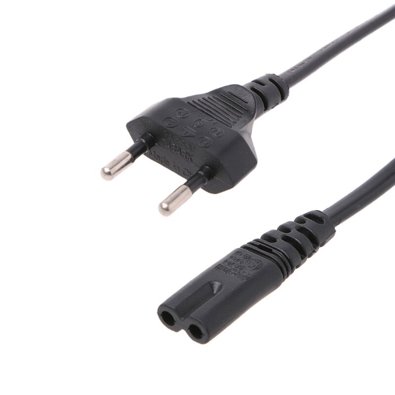 1 шт. 0,6 м 2ft-Prong Pin AC EU кабель питания, высококачественный провод, проводник, шнур питания для настольного ноутбука