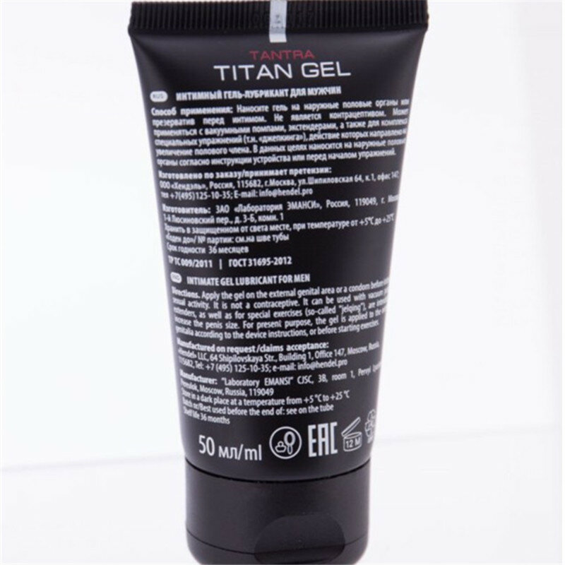 GEL TITAN para agrandar el pene, crema de masaje, aceite esencial, juguete para adultos, potenciador Masculino