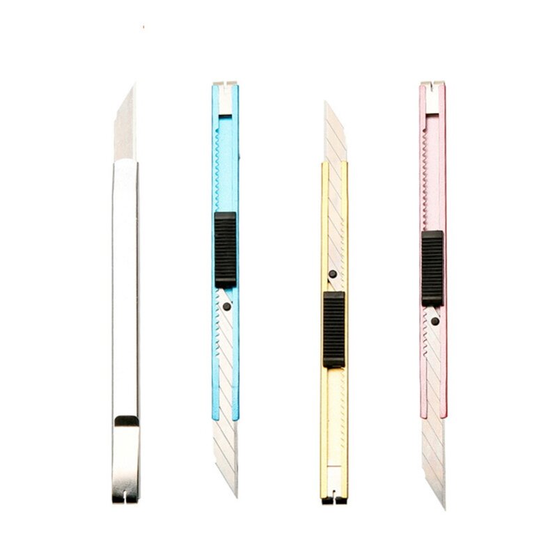 Stainless Steel Art Cutting Tool Paper Cutter Carving Tool Cutter Students Utility Knife Snap Retractable Knife Stationery