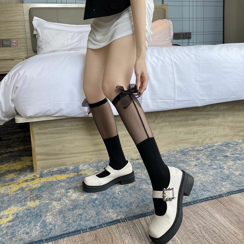 Mode Japanischen Kawaii Frauen Weiß Spitze Knie Hohe Socken Schöne Damen Prinzessin Socken Rüschen Mit Spitze Retro Socken Nette