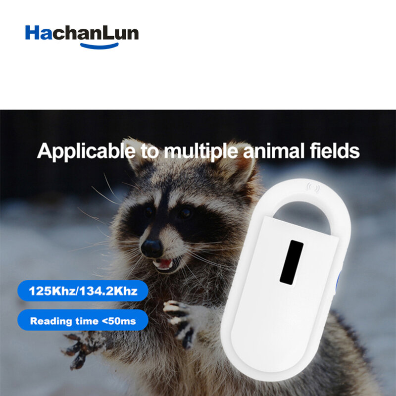 Lecteur portable FDX-B animaux, ISO 11784/5, pour identification des animaux de compagnie, capteur à puce 134.2Khz, USB, RFID, pour chiens et chats
