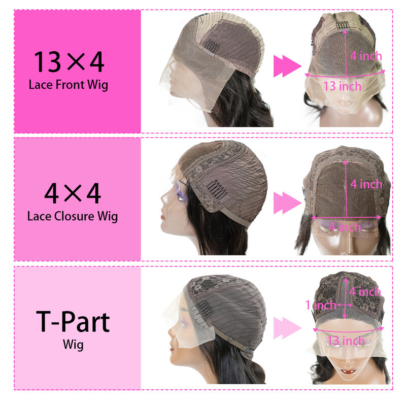 13x4 Transparent Lace Frontal Wig Human Hair Kinky Straight Lace Closure Wig 220 Remy Brazilian Human Hair Wigs for Black Women