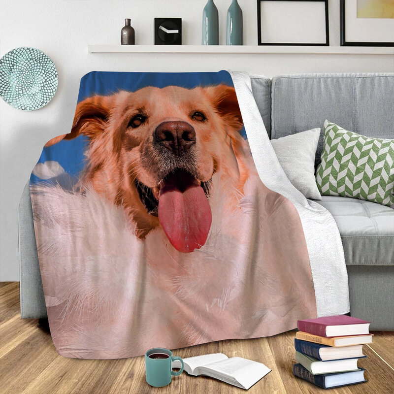 สุนัขตลกสัตว์ Sherpa ผ้าห่ม3D พิมพ์ผ้าห่มเด็กขนแกะผ้าห่มน่ารัก Warm Soft ผ้าห่ม Drop Shipping 02