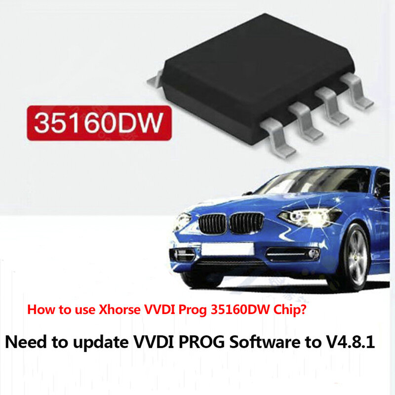5 Buah/Banyak Xhorse VVDI 35160 35160DW IC Chip Menolak Red Dot Tidak Perlu Simulator Mengganti M35160WT Adaptor untuk VVDI Kunci programmer