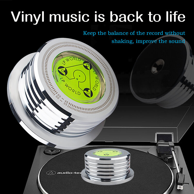 50Hz Aluminum Alloy LP Disc Stabilizer Metal Vinyl Turntable Weight Clamp Record Player Accessories