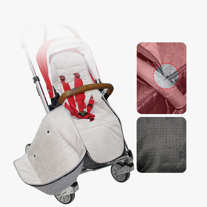 Abnehmbare Reise Baby Kinderwagen Schlafsack Warmen Gebürstet Infant Umschläge Fußsack Winter Wasserdicht Winddicht Kinderwagen Zubehör