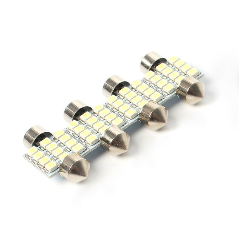 Luci a LED per veicoli 5-T10 5SMD Set di sostituzione targa per cupole a soffitto a lampadina a LED