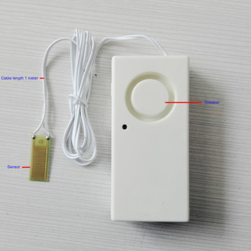 Alarme doméstico detector de vazamento de água, 110db, sensor independente de vazamento de água, sistema de alarme de segurança