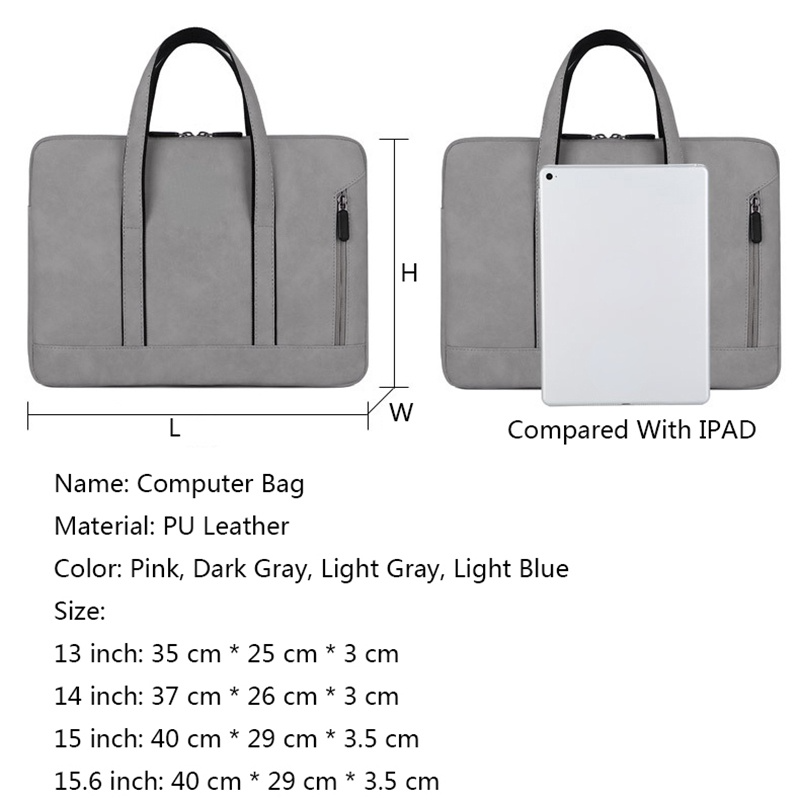 Laptop Tasche Fall frauen Aktentasche Handtaschen Zipper Computer Hülse Fall Für 13,3 14 15 15,6 zoll Laptop PC Tablet