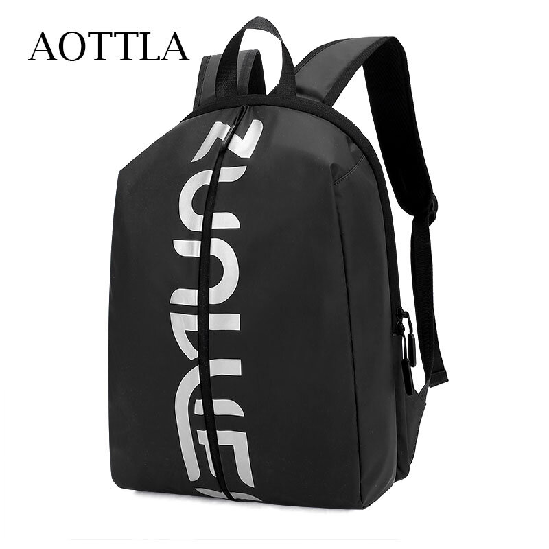 Aottla mochila escolar masculina, de náilon, impermeável, nova moda, versátil, bolsa de ombro unissex, para viagem, 2021