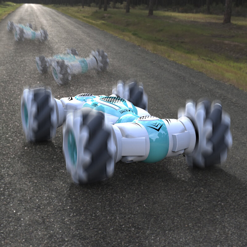 Rc stunt-車のリモートコントロールオフロードカー,4x4車両,1/16度スイベル,360度回転,運転用おもちゃ,d876