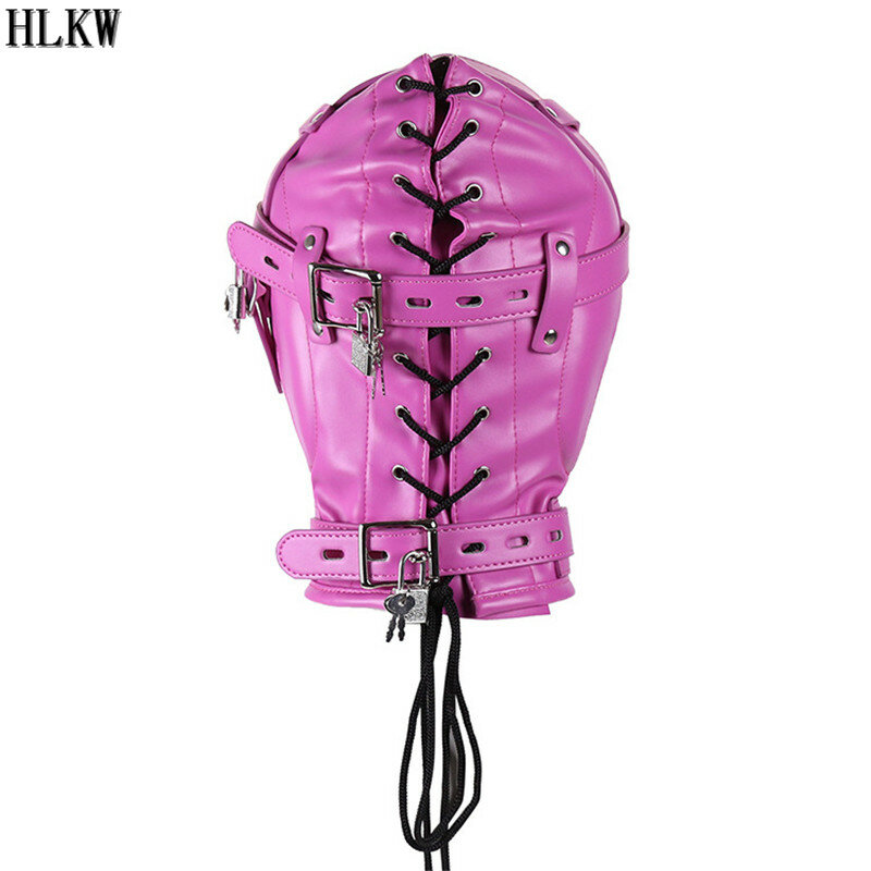 Hot New Soft PU Leather Horse Hoods Masks Sex Products Fetish Head Harness Bondage Hood Restraints,Cosplay Slave Mask Sex Toys