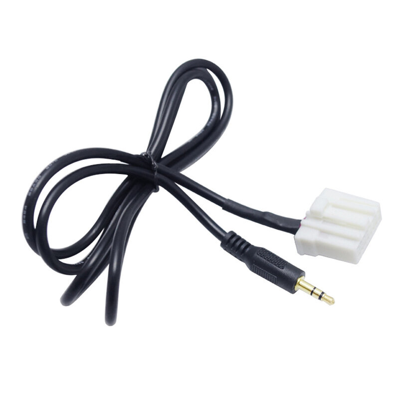3.5mm czarny B70 AUX Adapter Audio kabel wejściowy dla Mazda 2 3 5 6 MX5 RX8 2006 MP3 zmieniarka CD wtyczka Jack
