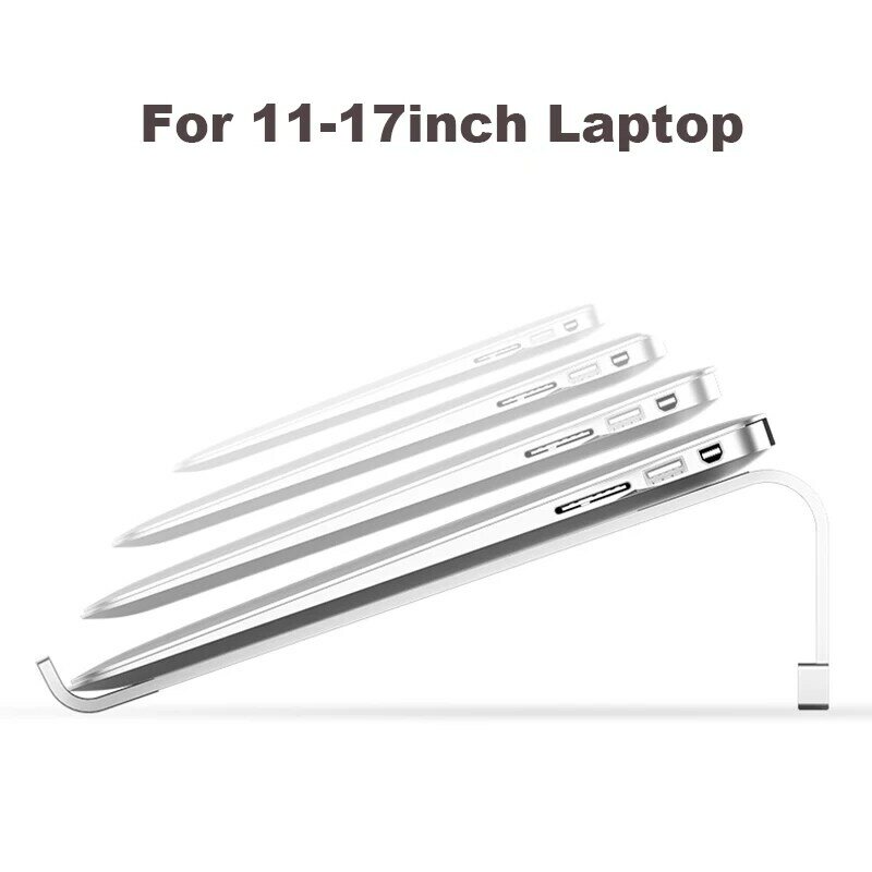 Suporte de alumínio portátil portátil notebook suporte para macbook pro mac livro ar 13 15.6 computador riser suporte refrigeração