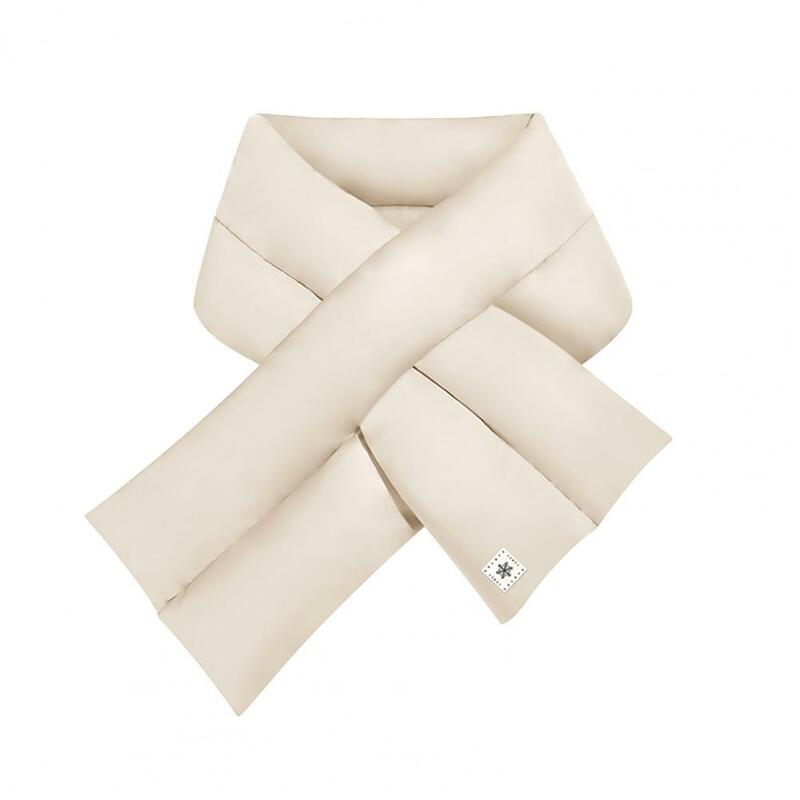 Women Down Scarf Anti-Static Wind-proof Breathable Thicker Layer Neck Warmer Scarf for Hiking