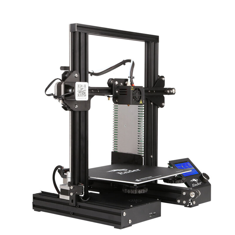 CREALITY 3D-принтеры Ender-3/Ender-3X обновлен закаленное Стекло дополнительно, V-слот резюме Мощность сбой печати DIY KIT очаг