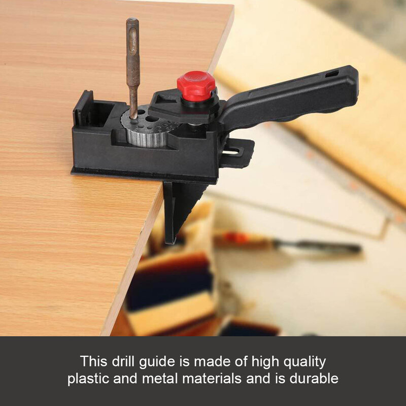 Guía de perforación de agujeros multifunción para carpintería, herramienta de alta precisión de 3-12mm, localizador de perforaciones portátil poroso, 10 agujeros