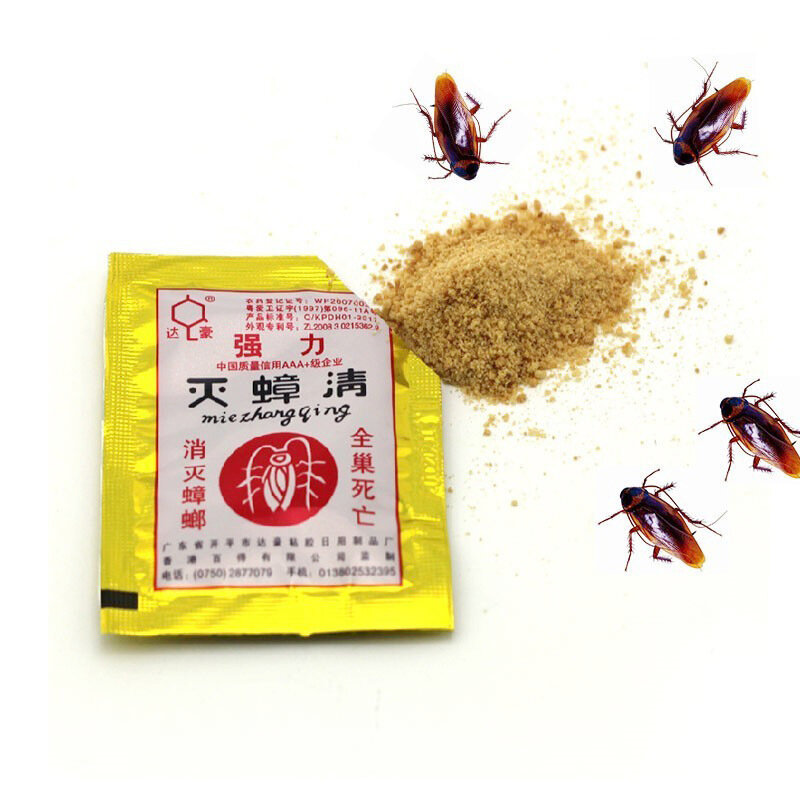 20 pçs/lote eficaz assassino barata em pó isca inseto roach assassino anti pragas rejeitar armadilha besouro insecticida especial bug
