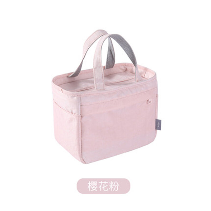 Simple Portable Lunch Bag Women Large Waterproof Fresh Cooler Bags Tote Food Bags Picnic Lunch Container Food Storage Bags MO184
