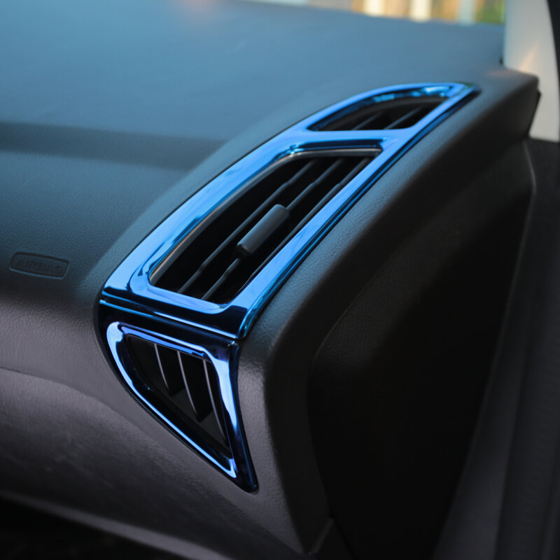 ALittleChange Interior Front Air Vent Trim Air Conditioning Decoration Sticker for Ford Focus 3 4 MK3 MK4 2012 - 2016 2017 2018