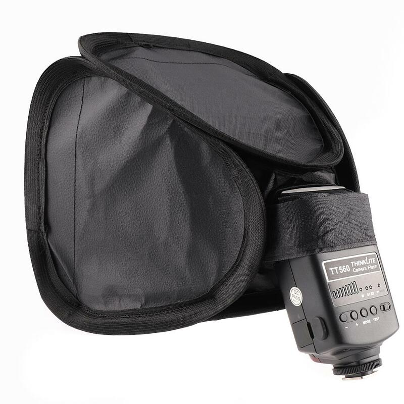 23cmx23cm Universal Portable Camera Softbox Diffuser for 580EX 430EX 600EX for Canon Nikon Pentax Yongnuo Flash