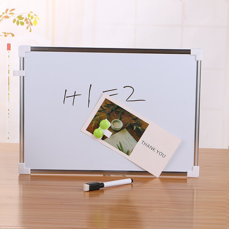Dubbelzijdig Magnetische Uitwisbare Whiteboard Schrijven Tekening Veeg Board Briefpapier