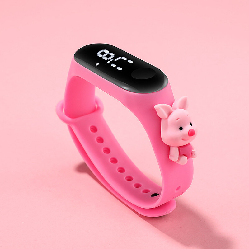 Relógio digital de pulso infantil, relógio com tela sensível ao toque de led, pulseira para esportes ao ar livre, para meninos e meninas, relógio eletrônico com data #1