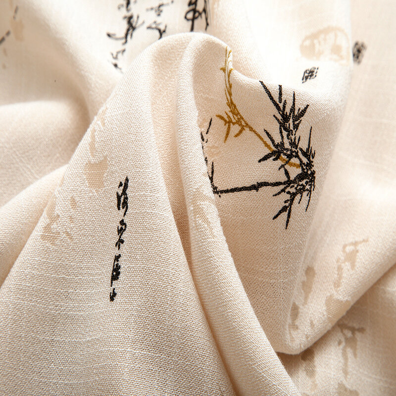 ลมจีนชายชุดกลาง-กลางและผ้าฝ้ายและดีไซน์สวยงาม