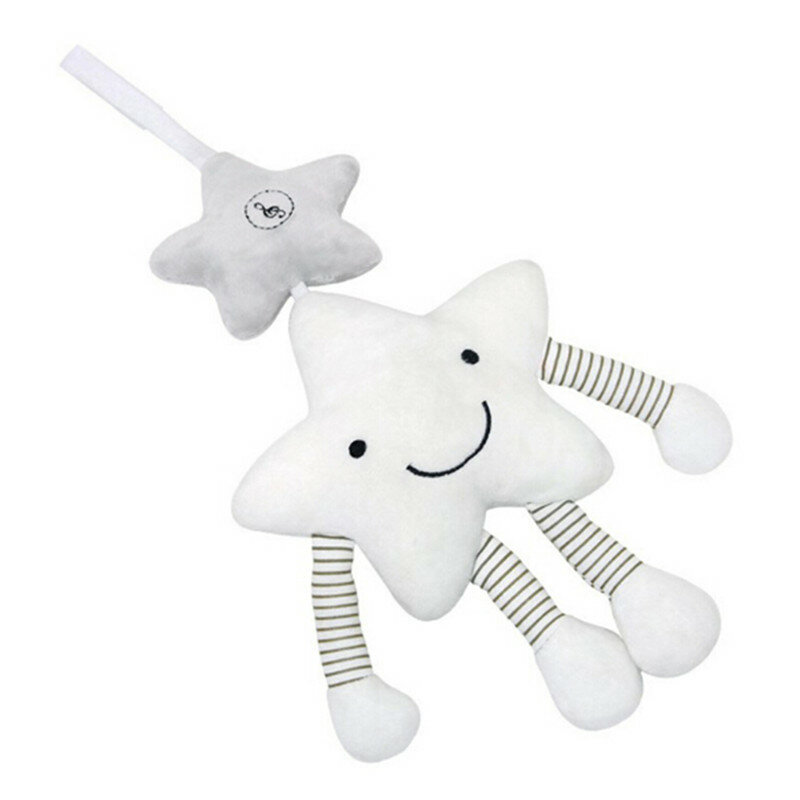 1PC New Baby Toys For Stroller Music Star Crib Hanging Newborn Mobile Rattles On The Bed Babies Educational Plush Toys