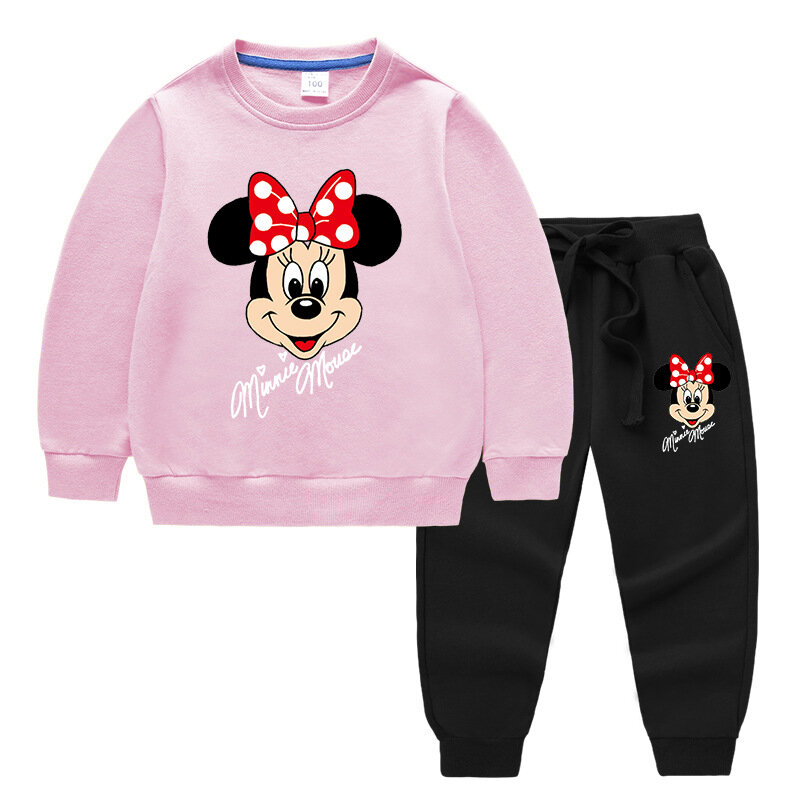 Pantalon Jogging Tenues Enfants Bébé Filles Vêtements Minnie Mouse Pull Hauts