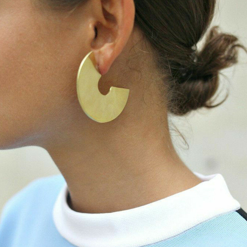 Mode Schmuck Geometrische Unregelmäßige Metall Legierung Tropfen Ohrringe für Frauen Geburtstag Geschenk