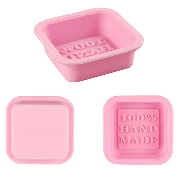 Cute Craft Art Square Silicone Oven Handmade Soap Molds DIY Soap Mold