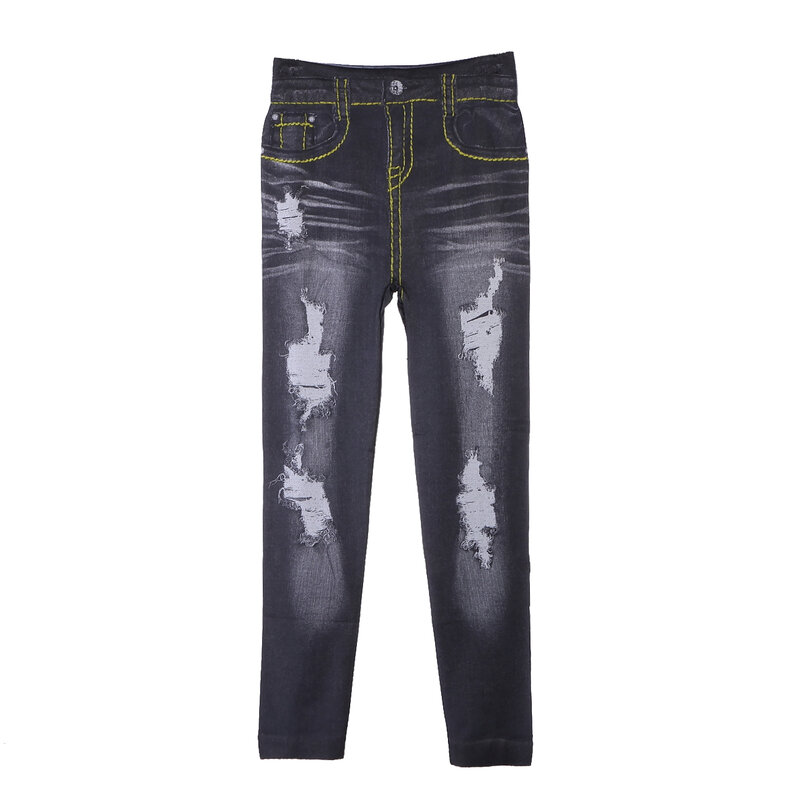 سروال جينز كوري ضيق, سروال جينز كوري أنيق سليم جينز بفتحات تسعة من السراويل تقديم السراويل