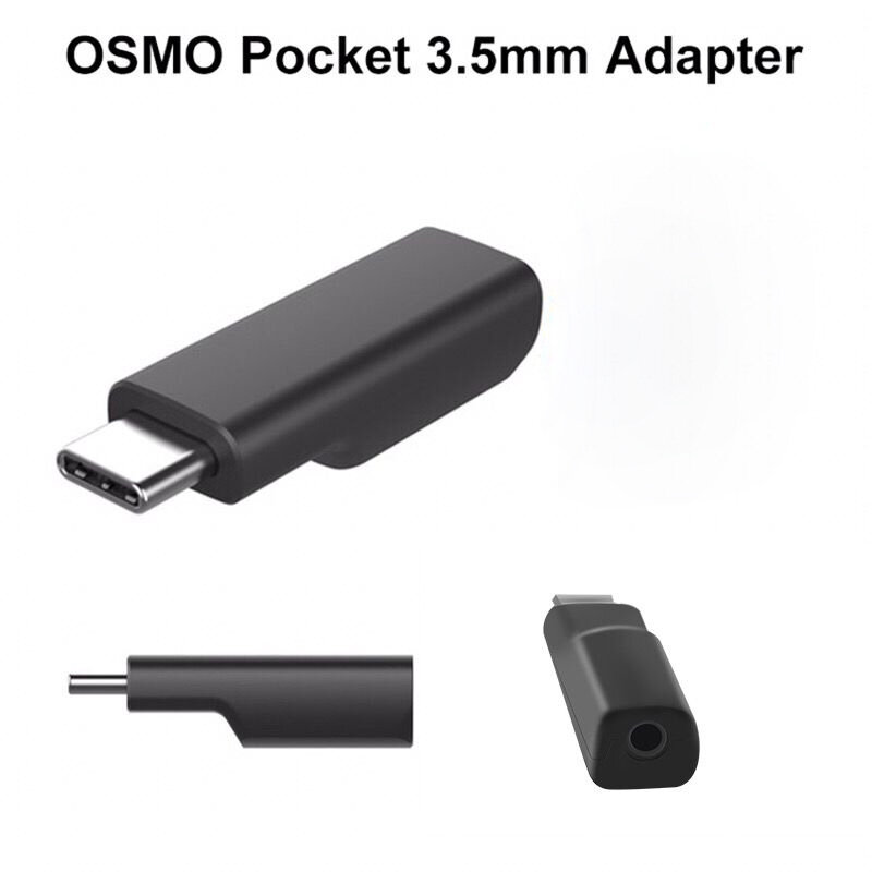 O el adaptador de bolsillo DJI Osmo de 3,5mm admite montaje de micrófono externo de 3,5mm para accesorios de bolsillo DJI Osmo