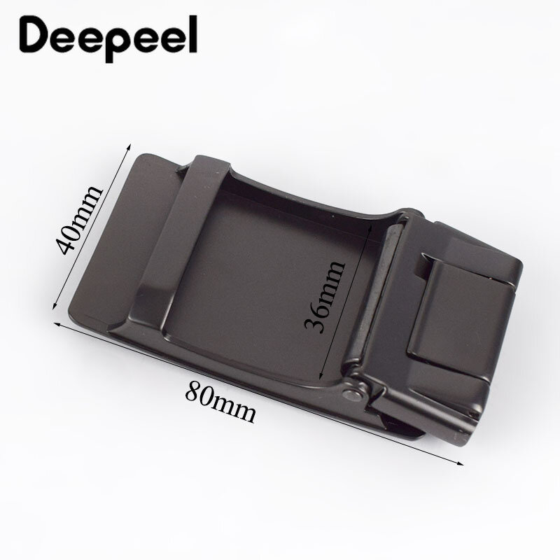Deepeel-ID36mm 남성용 합금 이빨없는 자동 버클 벨트 헤드, 33-35mm 바디 DIY 가죽 공예 액세서리 YK075, 1 개