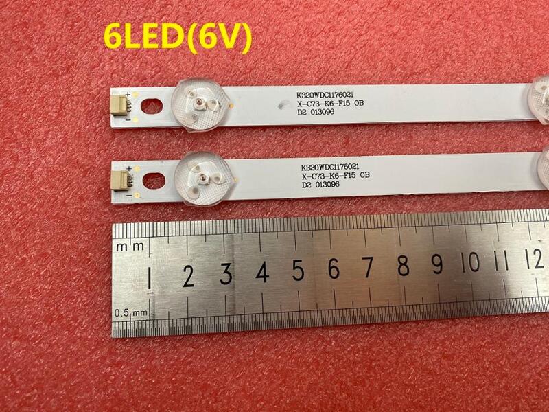 Новинка из 2 предметов 6 светодиодный 583 мм светодиодный подсветка полосы для TX-32ER250ZZ 4708-K32WDC-A2113N01 A1113N01 K320WDC2B K320WDC1 A2 K320WDC1176021