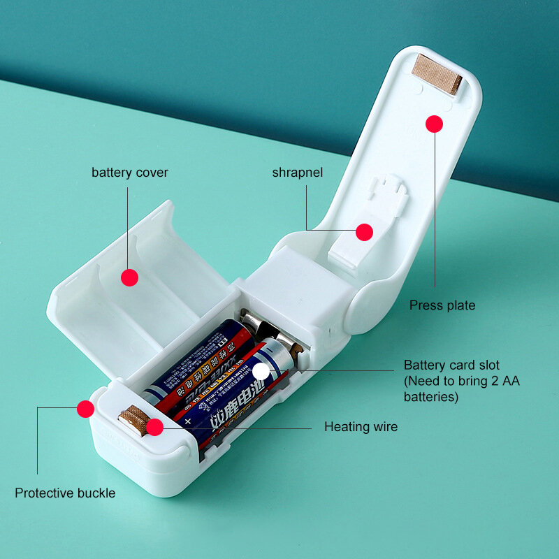 Mesin Penyegel Makanan Ringan Kemasan Mesin Penyegel Plastik Mini Kecil Tas Plastik Rumah Tangga Penyegelan Vakum Pengawet Makanan